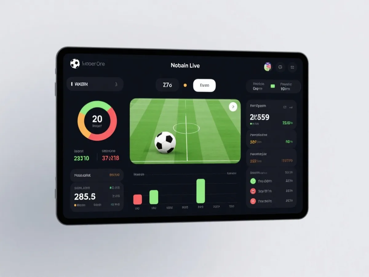 世界盃 即時比分直播介面示意圖